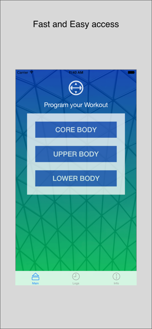 ‎WorkoutTracker - Custom Log Screenshot