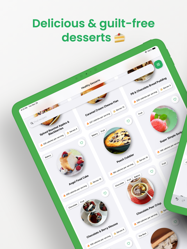 ‎Healthy Dessert Recipes Screenshot