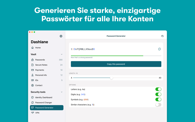 ‎Passwort-Manager von Dashlane Screenshot