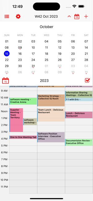 ‎Week Calendar Pro Screenshot