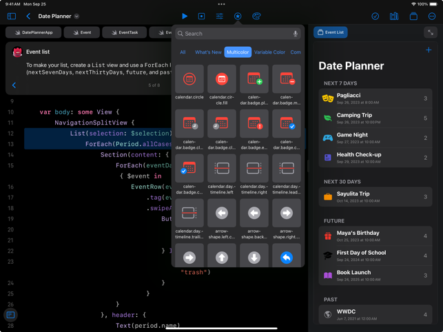 ‎Swift Playgrounds Capture d'écran