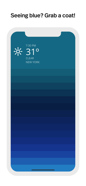 ‎Blue - weather forecast Screenshot