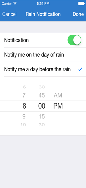 ‎Will it Rain? - Notifications Screenshot