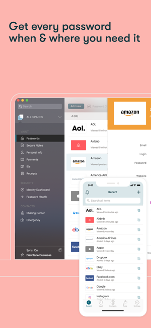 ‎Dashlane Password Manager Screenshot