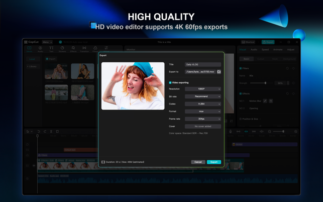 ‎CapCut - Video Editor Capture d'écran