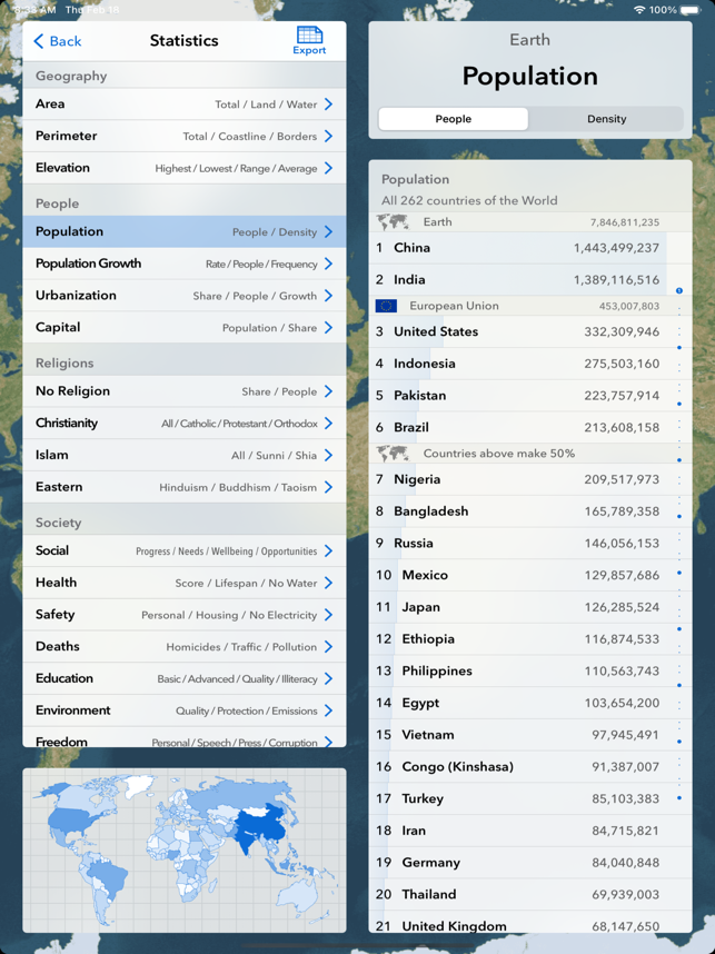 ‎Geography of the World Screenshot