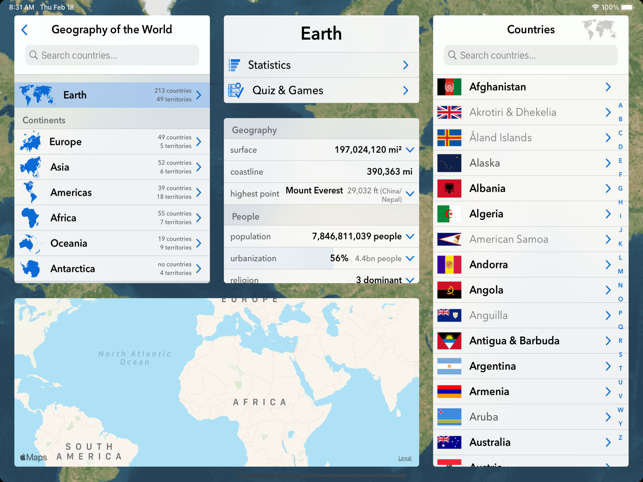 ‎Geography of the World Screenshot