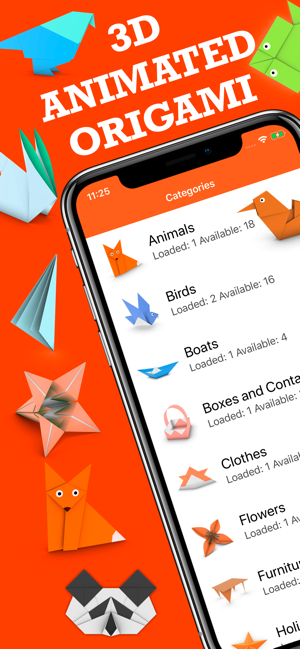 ‎Animated 3D Origami Screenshot