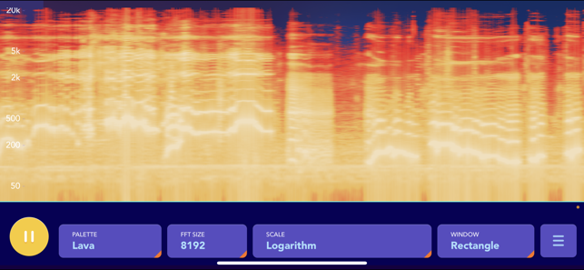 Audio spectrum analyzer EQ Rta Screenshot
