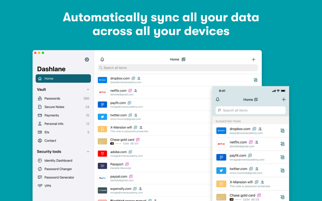 ‎Dashlane Password Manager Screenshot