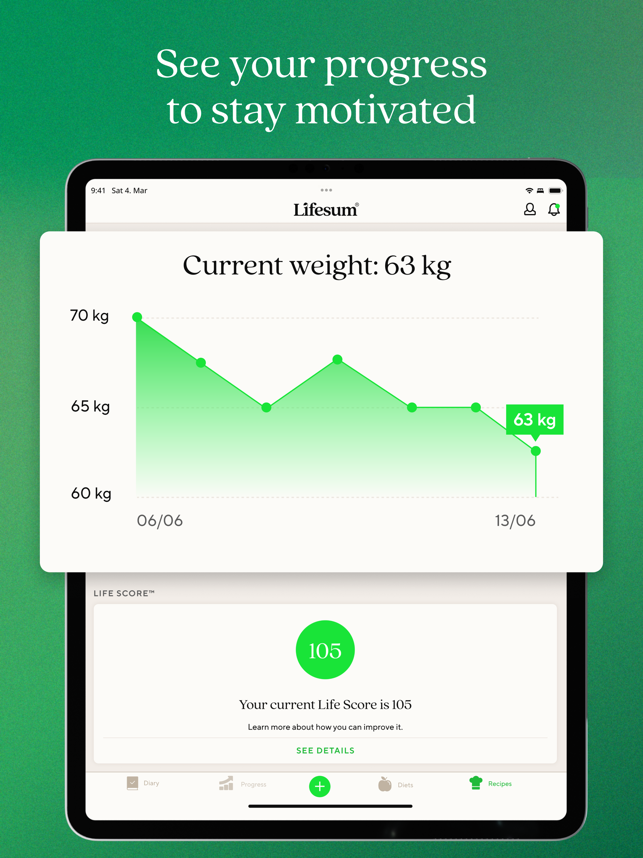 ‎Lifesum Food Tracker & Fasting Screenshot