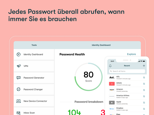 ‎Passwort-Manager von Dashlane Screenshot