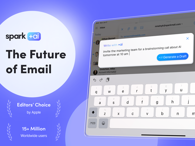 ‎Spark Mail + AI: Email Inbox Screenshot