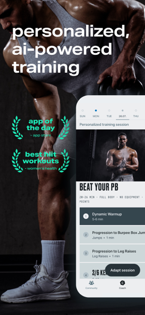 ‎Freeletics Personal AI Trainer Screenshot