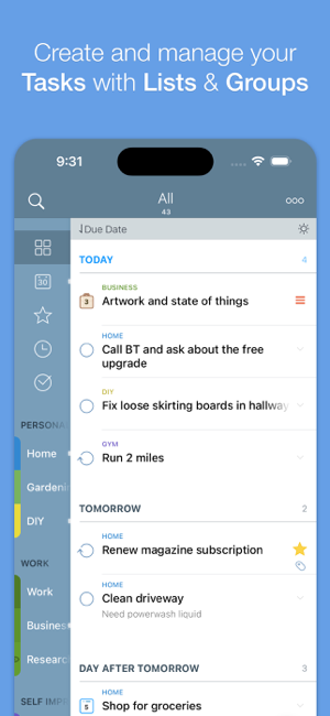 ‎2Do - Todo List, Tasks & Notes Screenshot