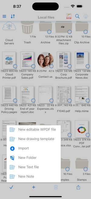 ‎WritePDF for iPhone Screenshot