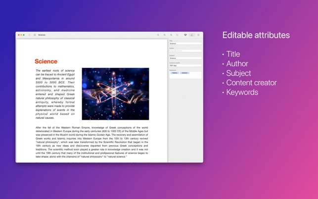 ‎PDF Attributes Screenshot