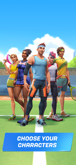 ‎Tennis Clash：Sports Stars Game תמונות מסך