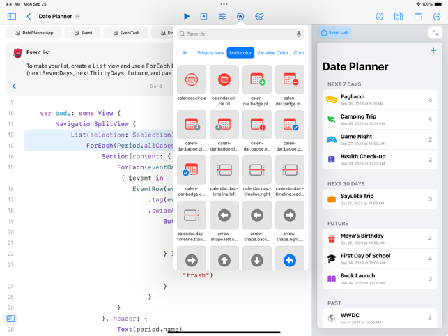 ‎Swift Playgrounds Capture d'écran