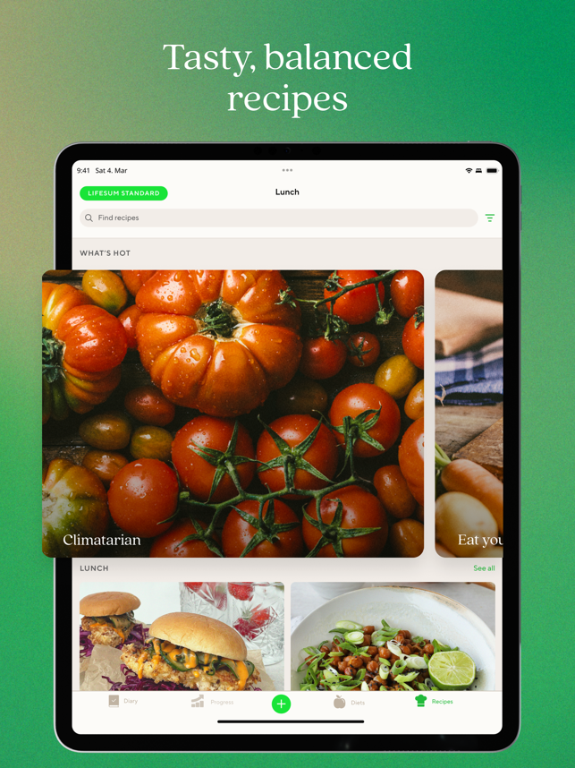 ‎Lifesum Food Tracker & Fasting Screenshot
