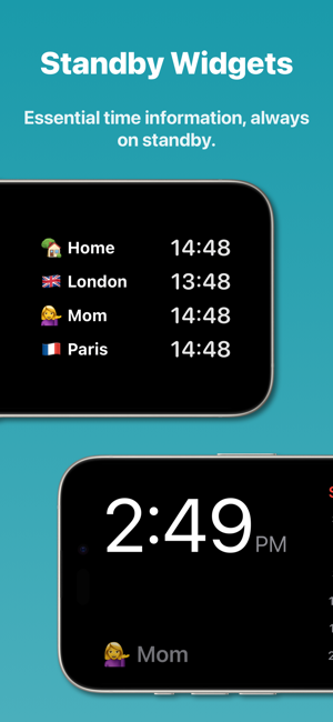 ‎World Clock Time Widget Screenshot