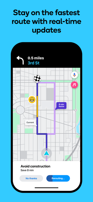 ‎Waze Navigation & Live Traffic Screenshot