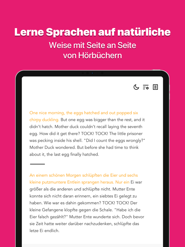 Beelinguapp: Englisch Lernen Screenshot