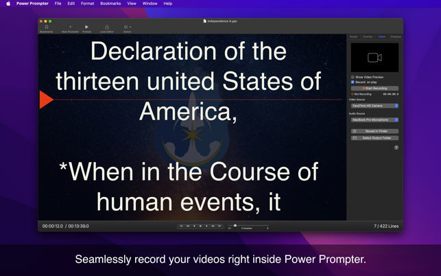 Power Prompter - Teleprompter Screenshot