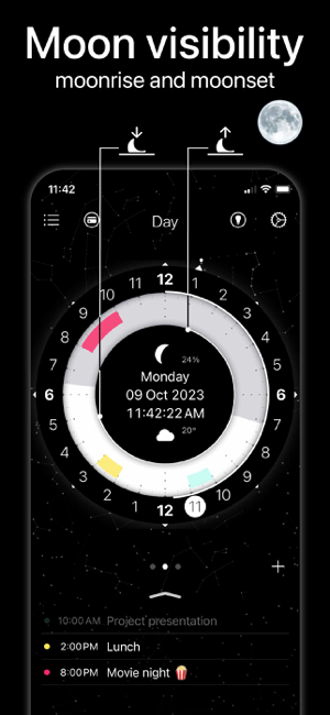 ‎Clock Calendar CircleTime Screenshot