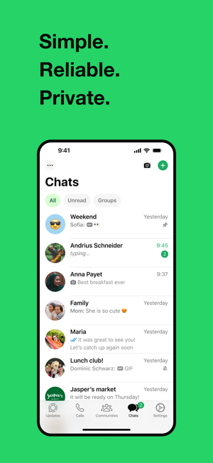 ‎WhatsApp Messenger תמונות מסך