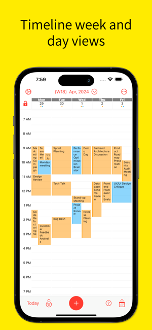 ‎Week Calendar Pro Screenshot