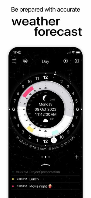 ‎Clock Calendar CircleTime Screenshot