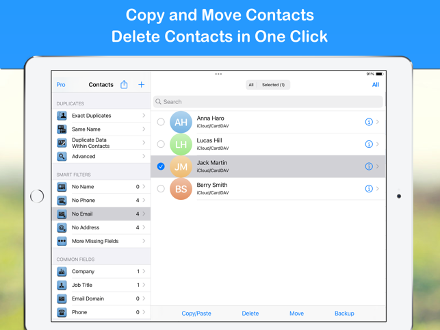 ‎Cleaner - Merge Contacts Screenshot