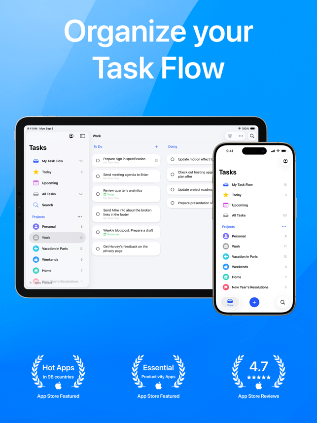 Task Flow: Aufgaben.To Do List Screenshot