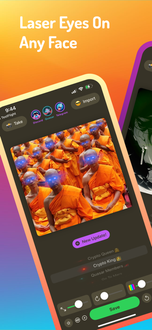 Laserhouse: Crypto Laser Eyes Screenshot