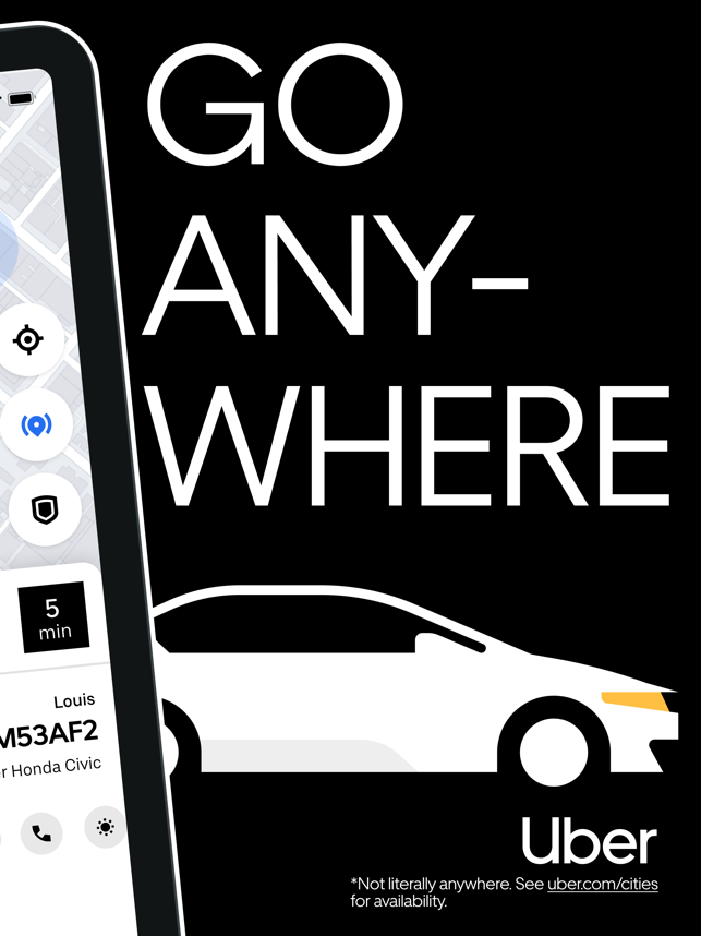 Uber - Request a ride Screenshot