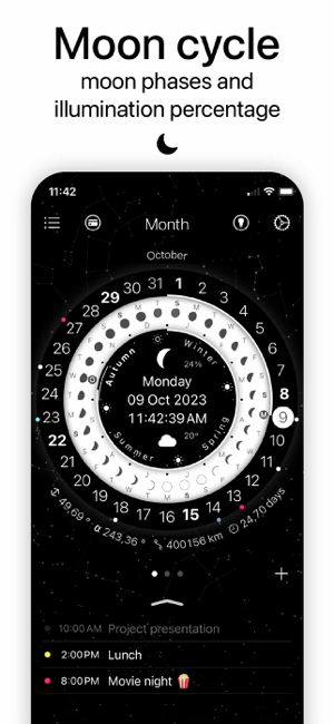 ‎Clock Calendar CircleTime Screenshot