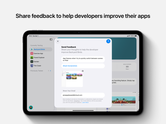 TestFlight Screenshot