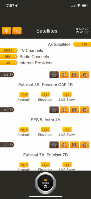 ‎SatFinder Pro Satellite Finder Screenshot