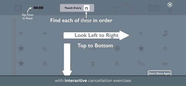 Visual Attention Therapy Screenshot