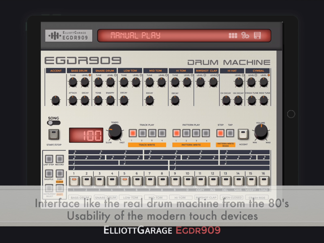 ‎EGDR909 - 909 Drum Machine Screenshot