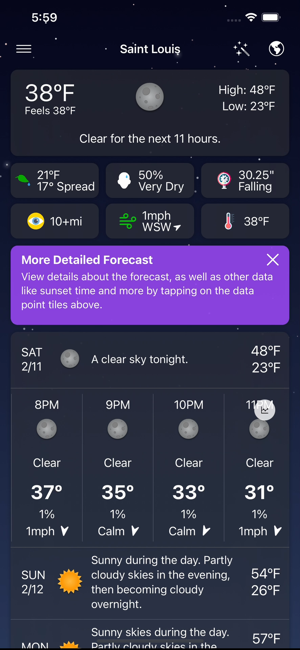 ‎Forecast Bar - Weather + Radar Screenshot