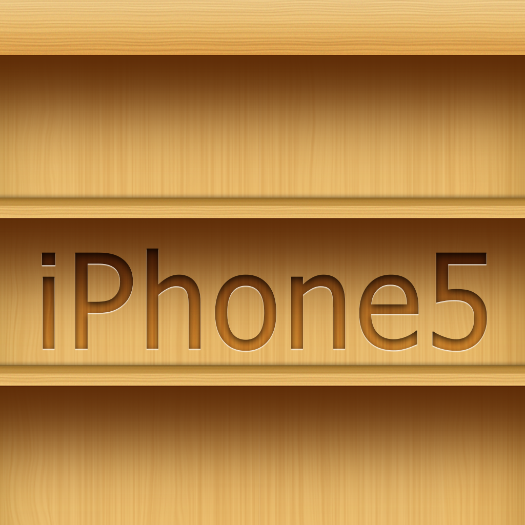 Bookshelf wallpaper for iPhone 5