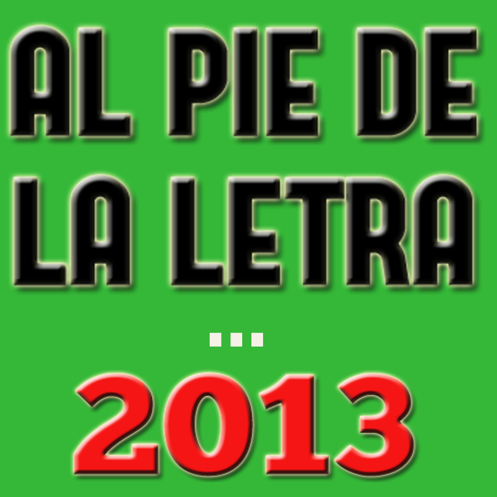 Al pie de la letra 2013