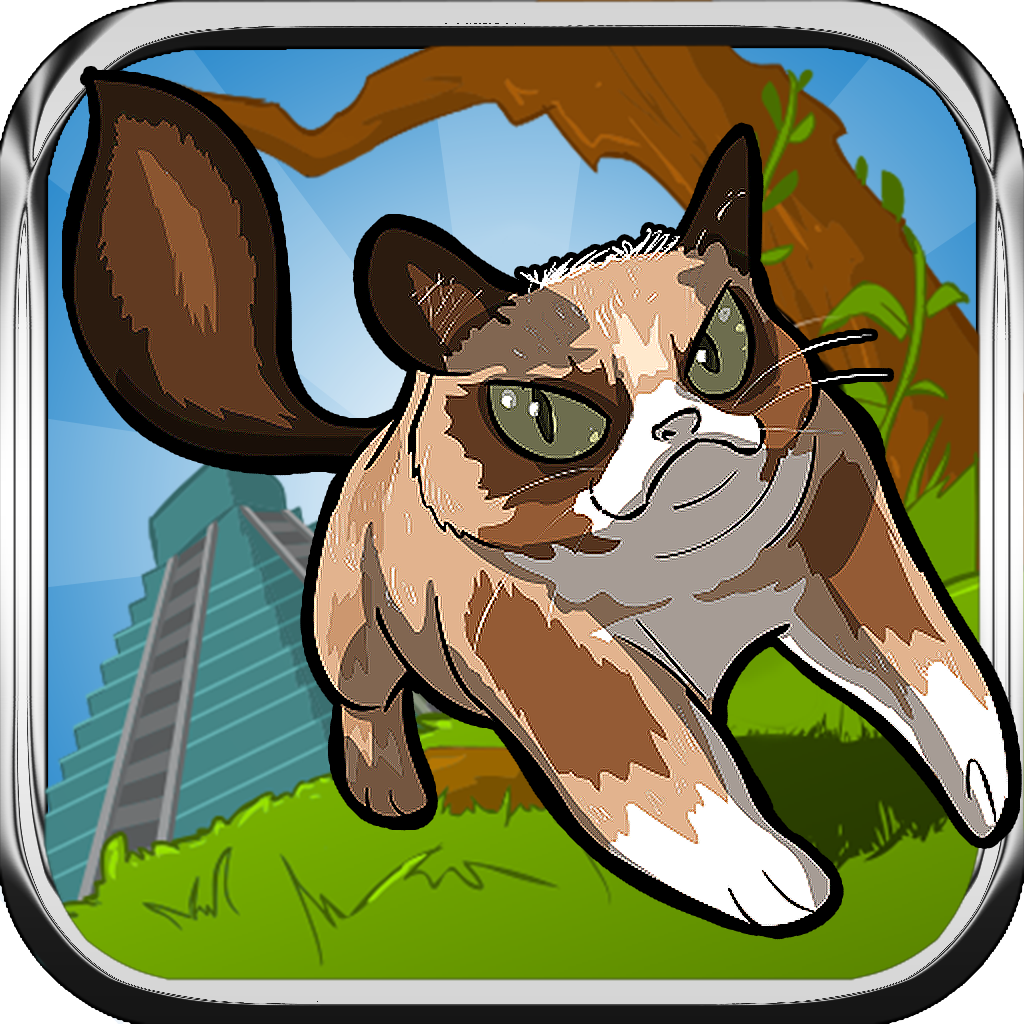 A Grumpy Cat Escape from Mayan Temple PRO - Running Adventure Game