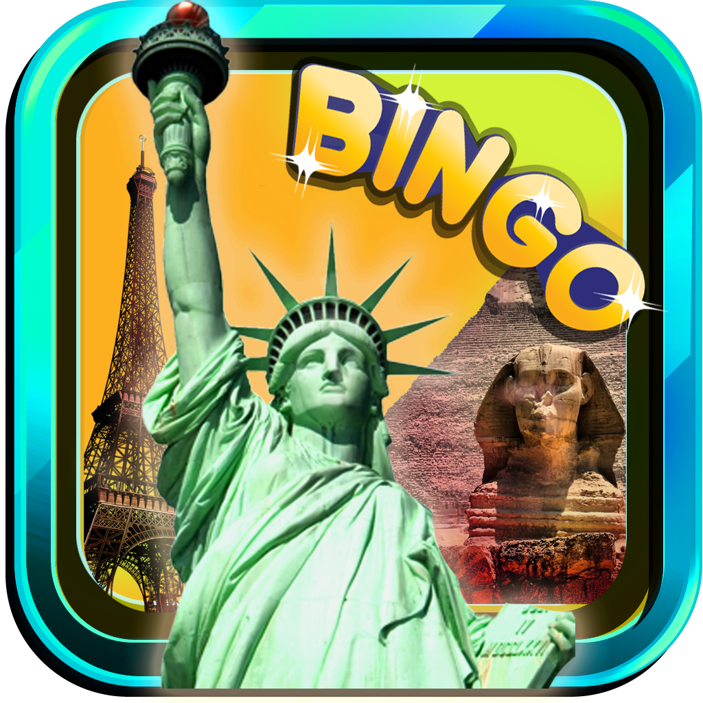 World Places Bingo - World Tour Qingo Online free bingo games no deposit icon
