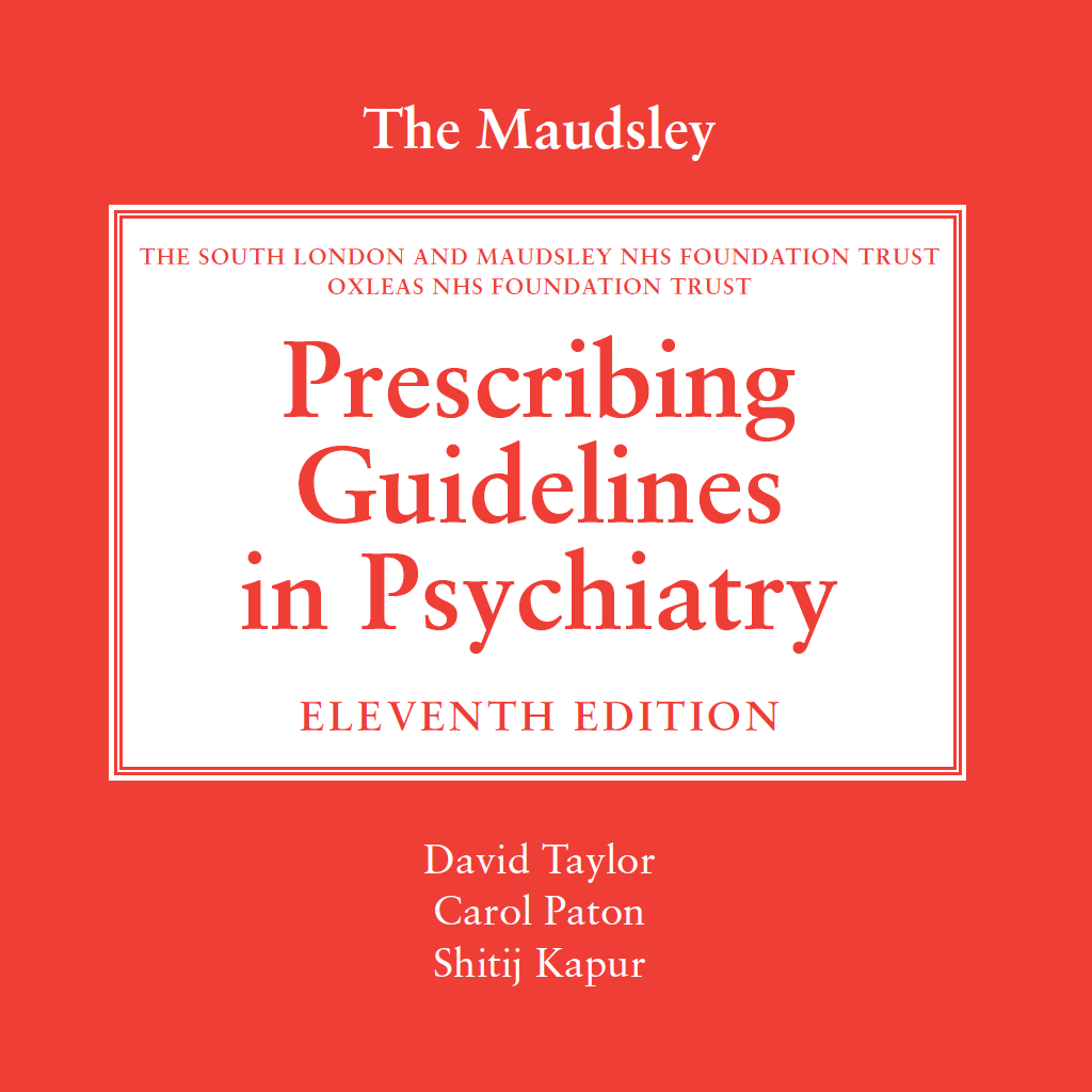 The Maudsley Prescribing Guidelines in Psychiatry, 11th Edition icon