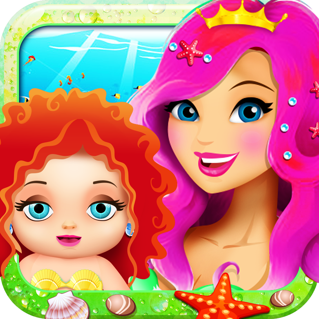 Mermaid's New Baby Games - little doctor clinic dress-up and make-over simulator icon