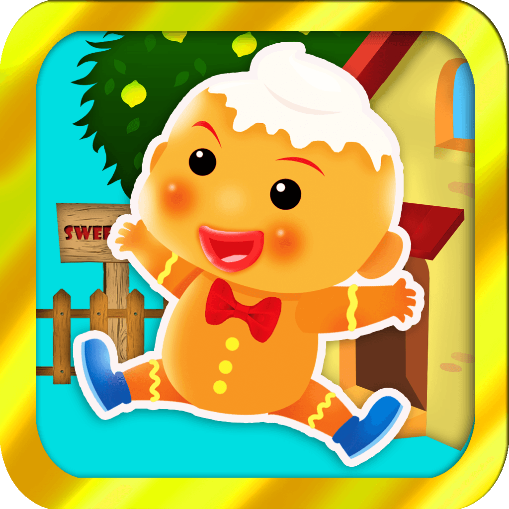 The Gingerbread Man - funny interactive story for kids icon