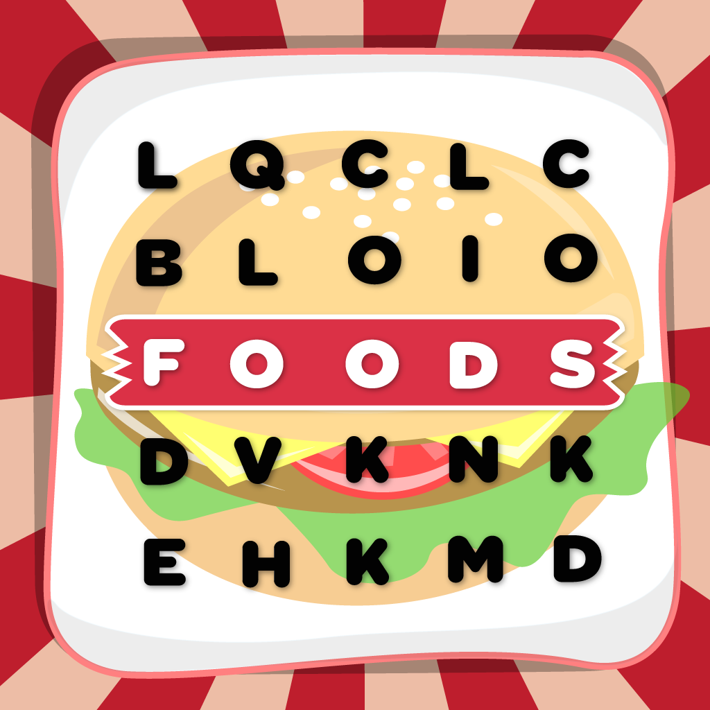 Word Search For Food and Drinks icon